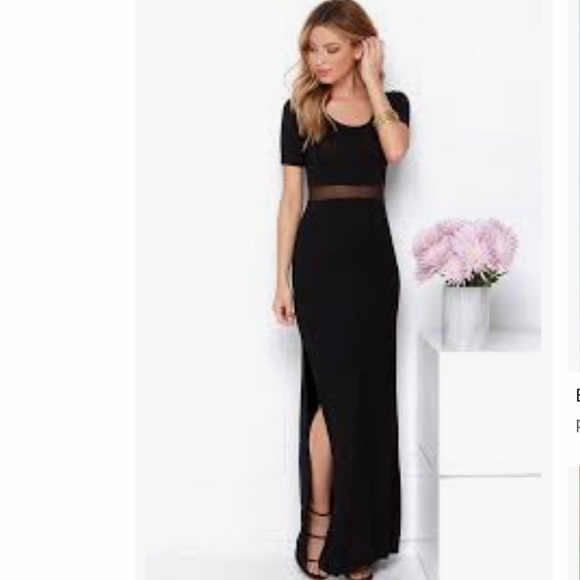 Lulus Dresses & Skirts - Lulu’s Detail Oriented Black Maxi Dress (M)